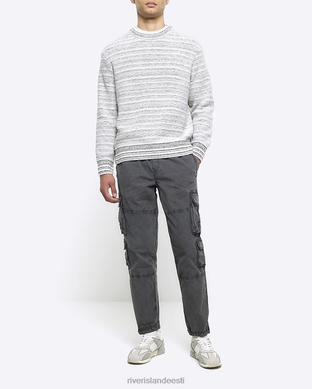 kehakate pestud halliks mehed River Island tavalised kaubapüksid 44TLL5463