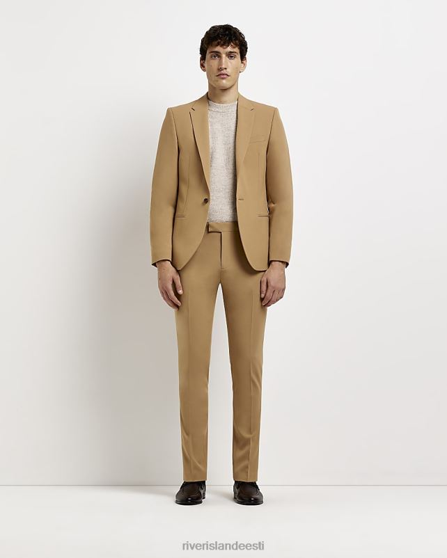 kehakate pruun mehed River Island super skinny fit ülikonnapüksid 44TLL2573