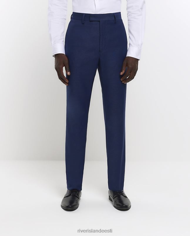 kehakate särav sinine mehed River Island tavalised ülikonnapüksid 44TLL5733