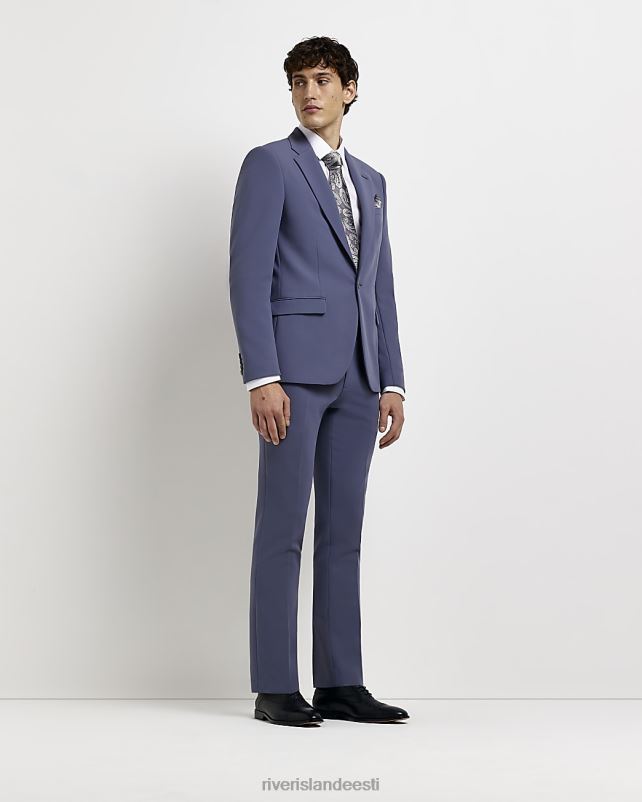 kehakate sinine mehed River Island kitsad ülikonnapüksid 44TLL3014