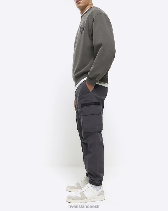 kehakate tumehall mehed River Island tavalised kaubapüksid 44TLL2670