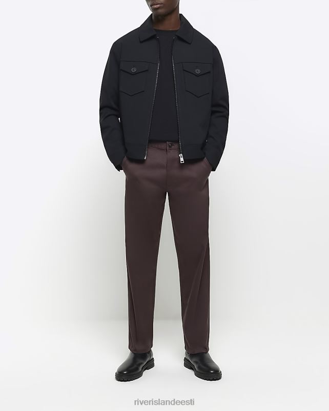 kehakate tumepunane mehed River Island saledad nutikad püksid 44TLL5477