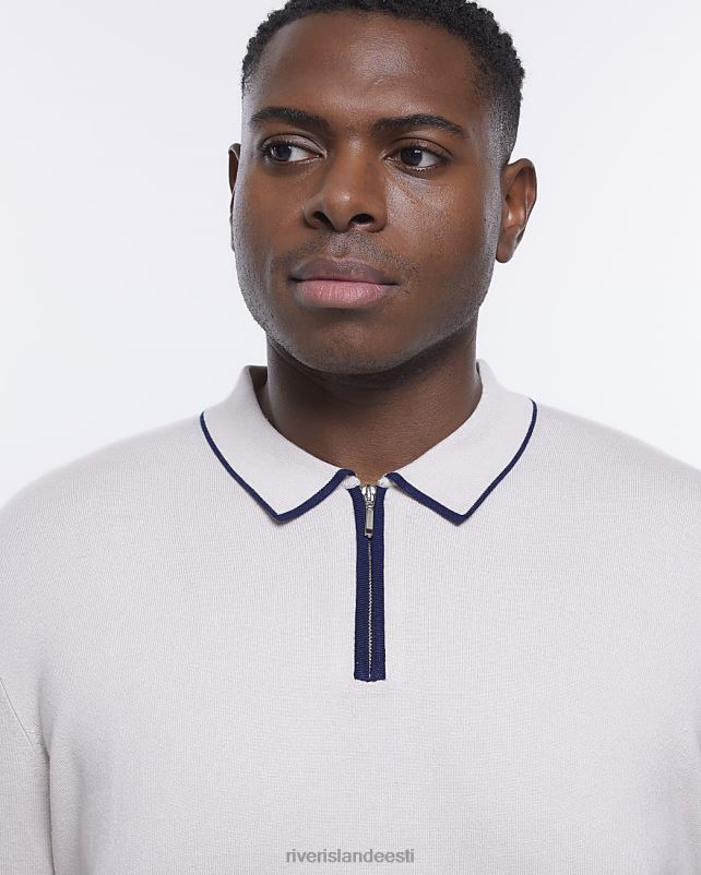 kehakate kivi mehed River Island suur ja pikk slim fit pikkade varrukatega polo 44TLL5967