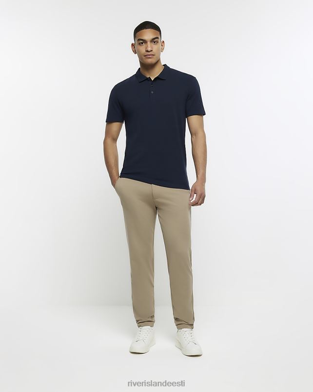 kehakate merevägi mehed River Island slim fit nööbiga polosärk 44TLL3102
