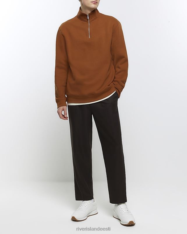 kehakate oranž mehed River Island tavalise sobivusega lehtriga dressipluus 44TLL2541