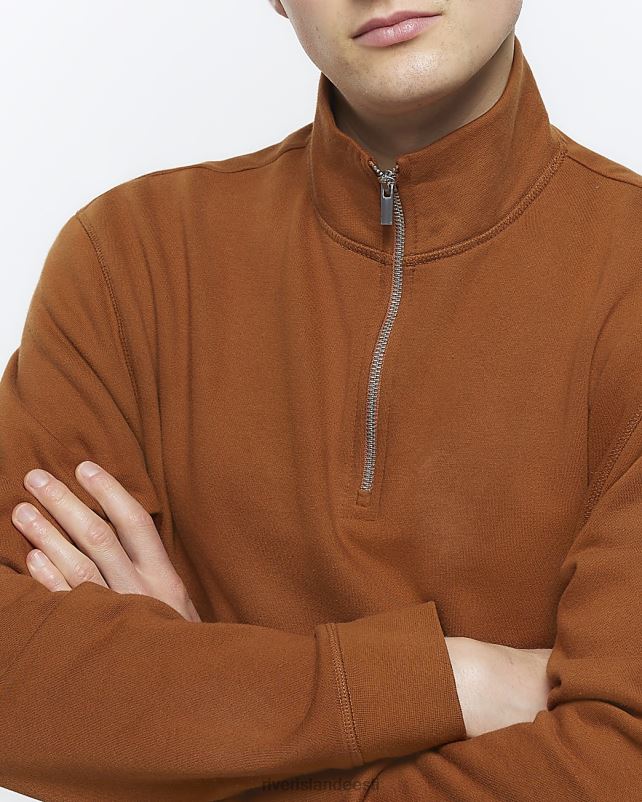 kehakate oranž mehed River Island tavalise sobivusega lehtriga dressipluus 44TLL2541