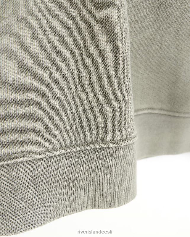 kehakate pestud halliks mehed River Island Tavalise vormiga graafiline pealuu kapuuts 44TLL5787