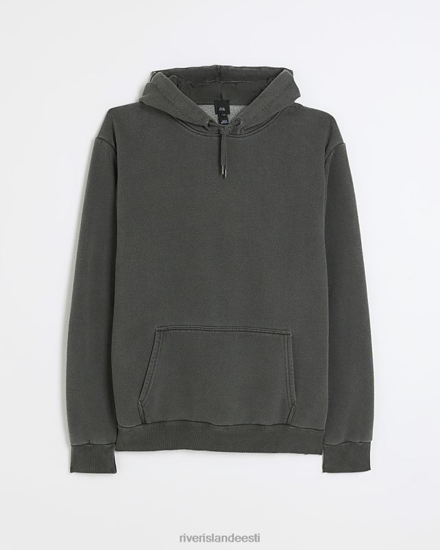 kehakate pestud halliks mehed River Island tavalise vormiga kapuuts 44TLL5762