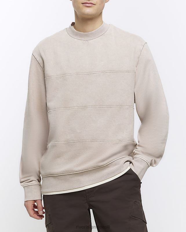 kehakate pestud kivi mehed River Island tavalise õmblusega dressipluus 44TLL5416