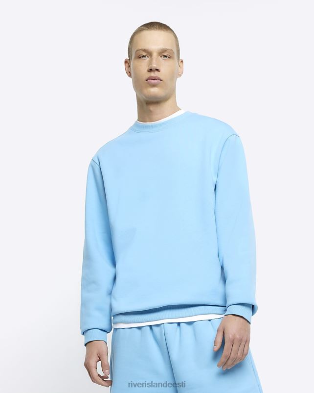 kehakate sinine mehed River Island tavaline pikkade varrukatega dressipluus 44TLL2924