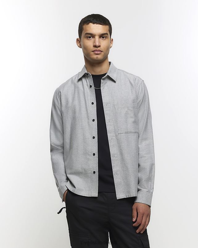 kehakate hall mehed River Island tavaline kalasabaga särk 44TLL5616