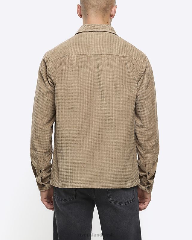 kehakate kivi mehed River Island Tavalise istmega velvetist pikkade varrukatega särk 44TLL2531