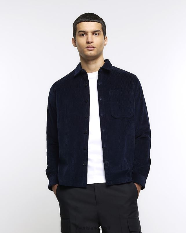 kehakate merevägi mehed River Island Tavalise istmega velvetist pikkade varrukatega särk 44TLL2530