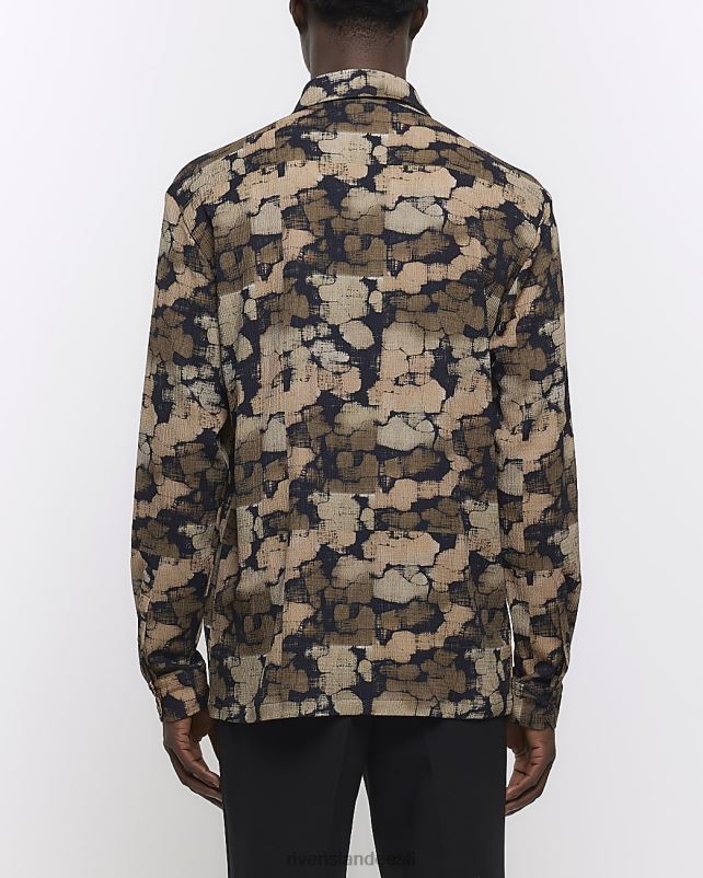 kehakate pruun mehed River Island tavalise istuvuse tekstuuriga kivisärk 44TLL5567