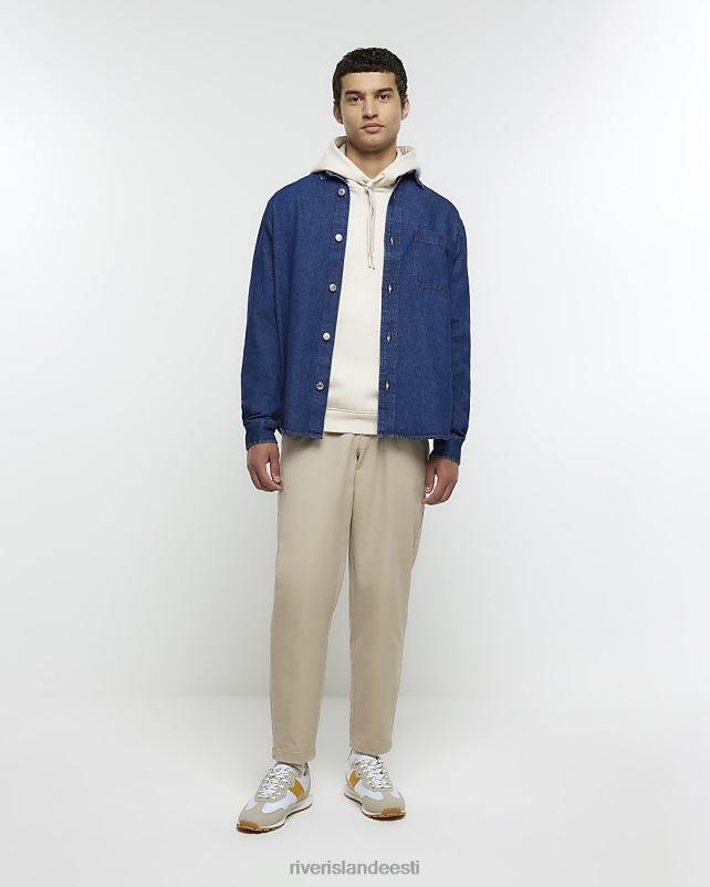 kehakate sinine mehed River Island tavalise sobivusega teksasärk 44TLL2758