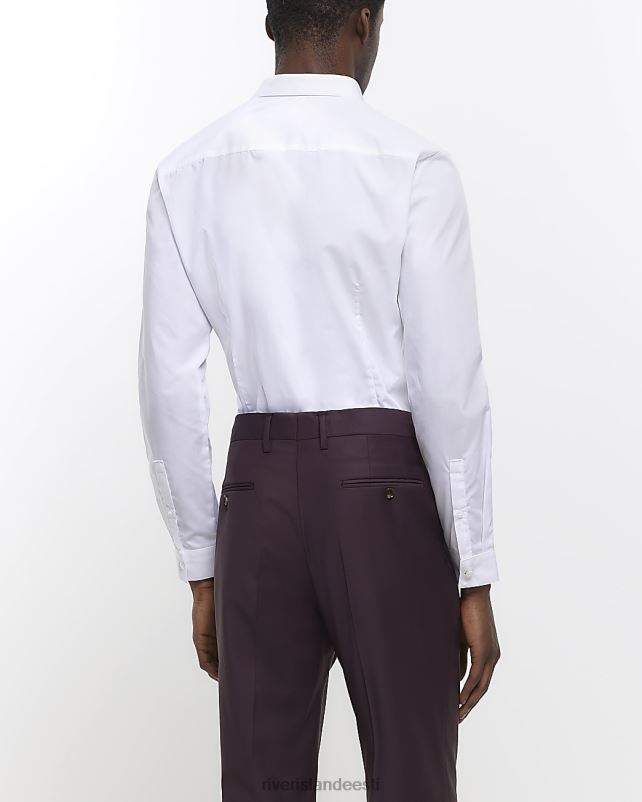 kehakate valge mehed River Island slim fit mitmikpakk 3 nutikas särgis 44TLL5768