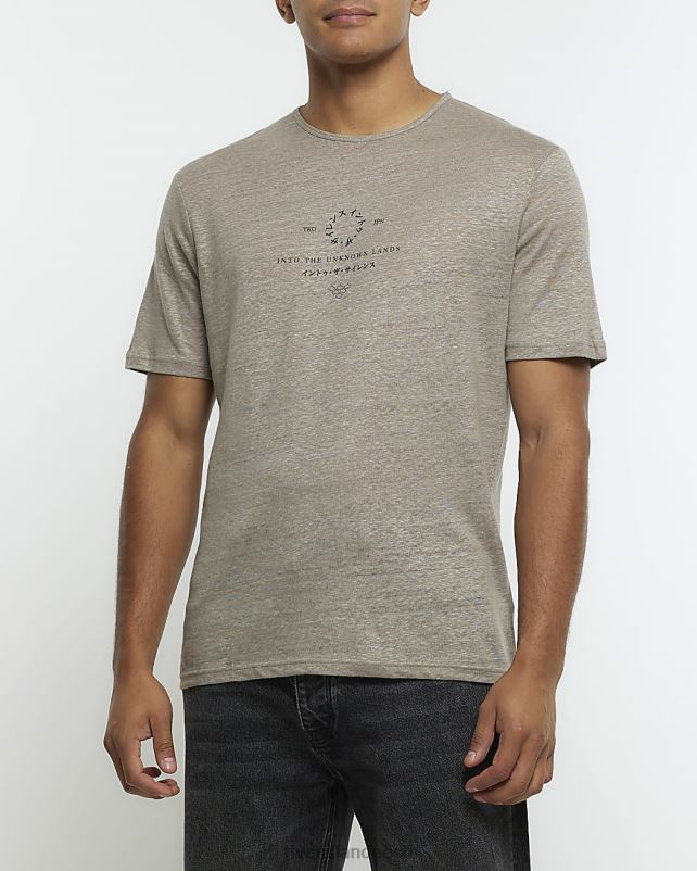 kehakate hall mehed River Island Tavalise istmega graafiline T-särk 44TLL5409