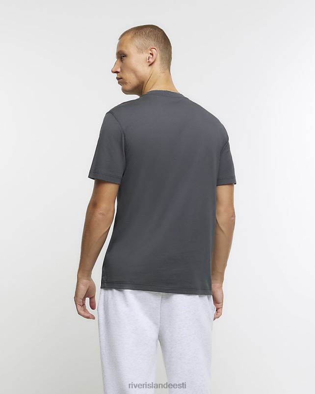 kehakate hall mehed River Island slim fit t-särk 44TLL2439
