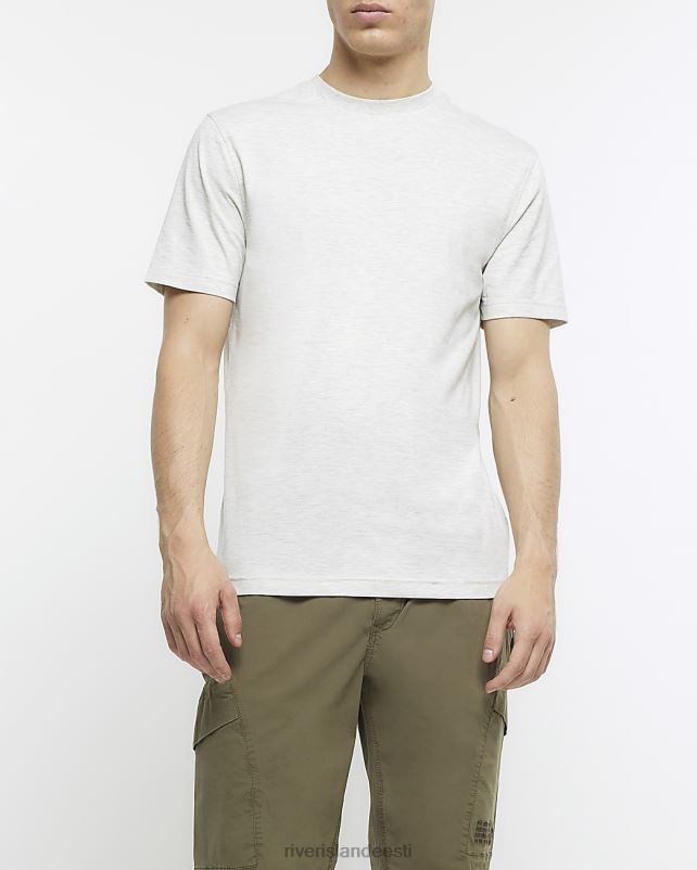 kehakate helehall mehed River Island slim fit t-särk 44TLL2438