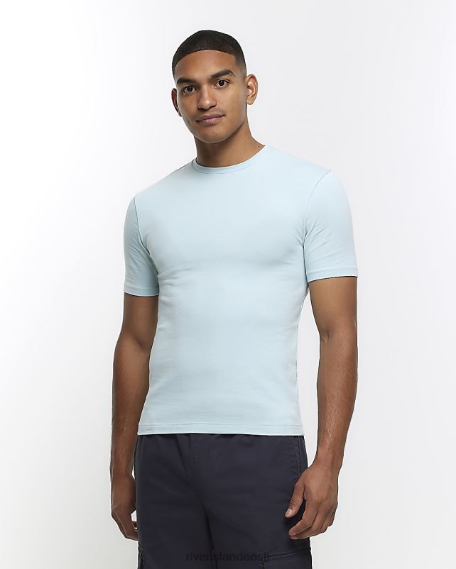 kehakate helesinine mehed River Island lihaseline t-särk 44TLL2329