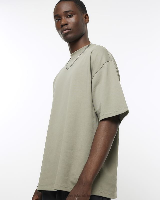 kehakate khaki mehed River Island ri studio oversized fit t-särk 44TLL2628