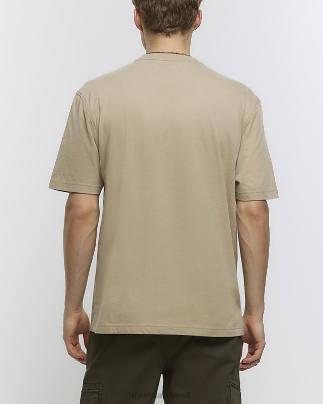 kehakate kivi mehed River Island tavalise vormiga t-särk 44TLL2522