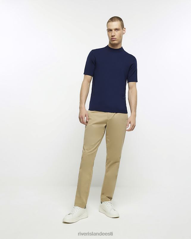 kehakate merevägi mehed River Island slim fit kootud T-särk 44TLL3001