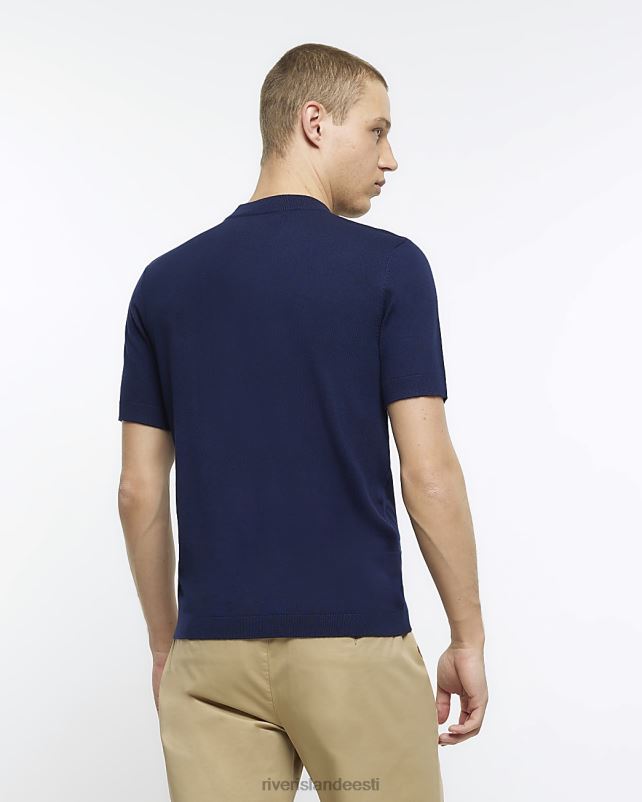 kehakate merevägi mehed River Island slim fit kootud T-särk 44TLL3001