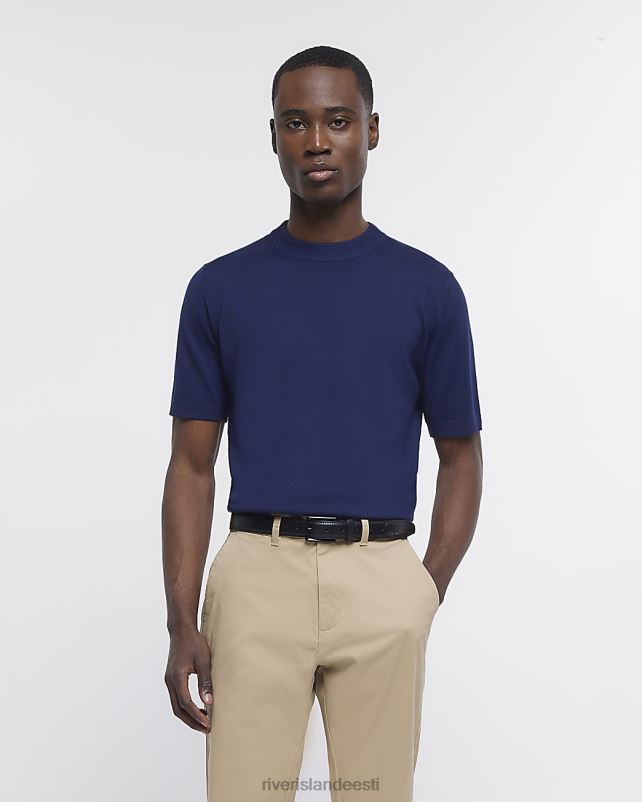 kehakate merevägi mehed River Island slim fit kootud T-särk 44TLL3002