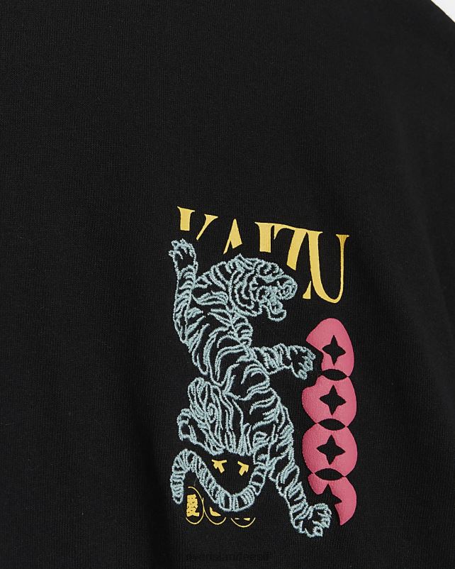 kehakate must mehed River Island Tavalise istmega jaapani graafiline T-särk 44TLL5690