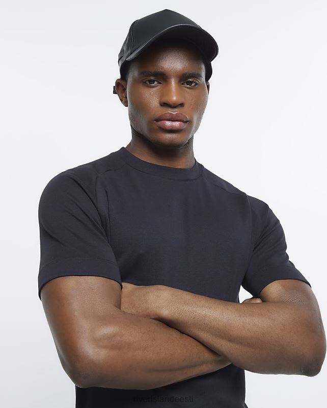 kehakate must mehed River Island ri stuudio lihase sobivusega t-särk 44TLL2318