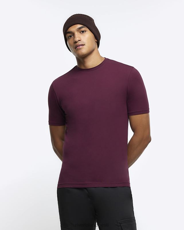 kehakate punane mehed River Island lihaseline t-särk 44TLL2336