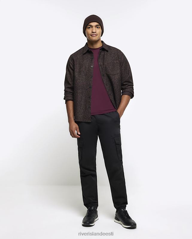 kehakate punane mehed River Island lihaseline t-särk 44TLL2336