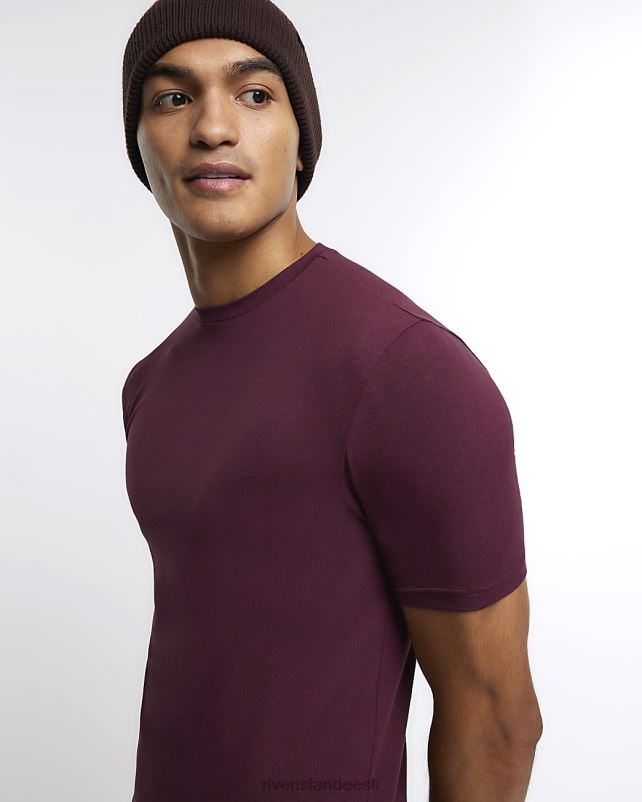 kehakate punane mehed River Island lihaseline t-särk 44TLL2336