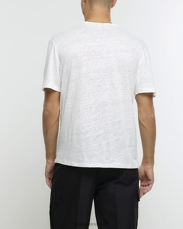kehakate valge mehed River Island Tavalise istmega graafiline T-särk 44TLL5448
