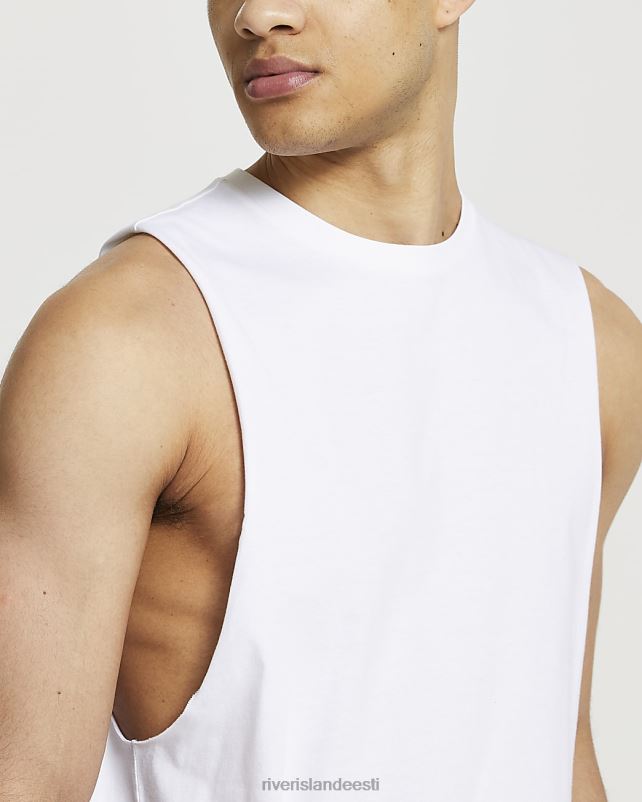kehakate valge mehed River Island tavalise sobivusega vest 44TLL2597