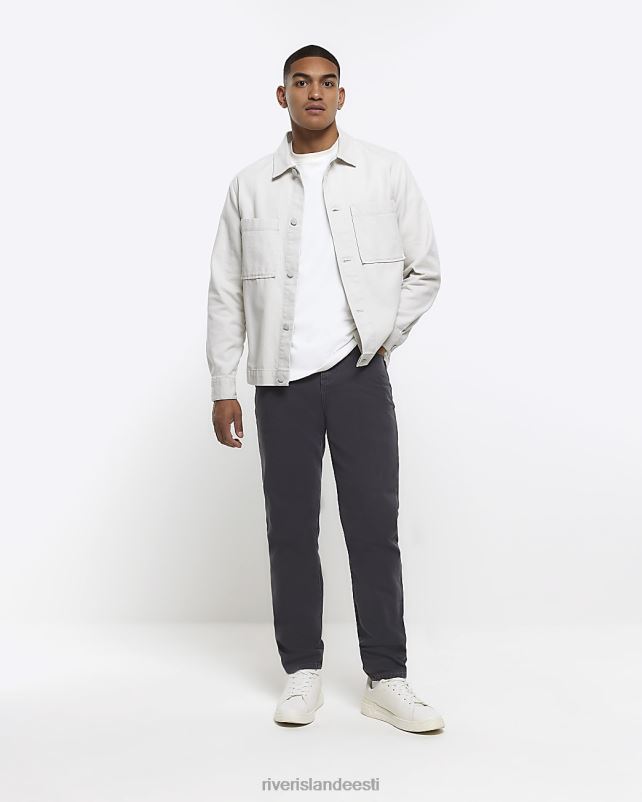 kehakate hall mehed River Island kitsenevad teksapüksid 44TLL2926