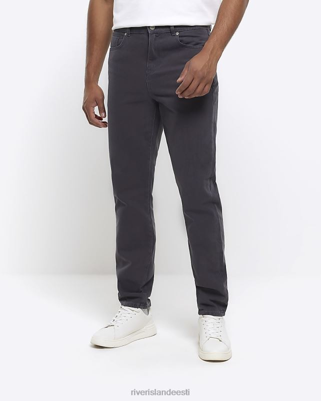 kehakate hall mehed River Island kitsenevad teksapüksid 44TLL2926