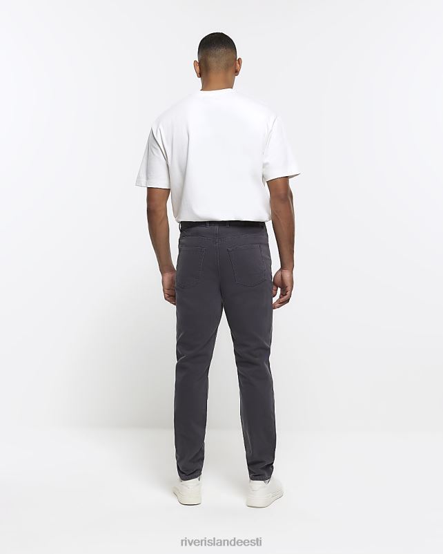 kehakate hall mehed River Island kitsenevad teksapüksid 44TLL2926