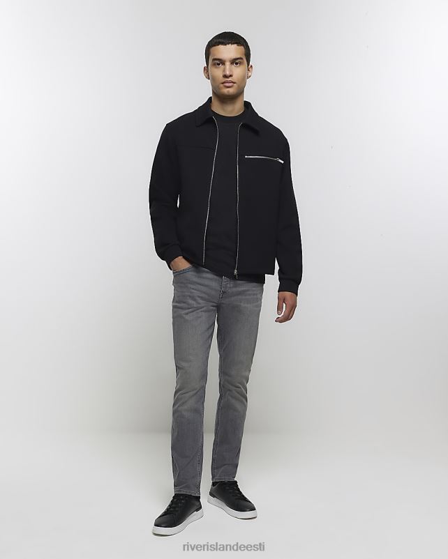 kehakate hall mehed River Island slim fit teksad 44TLL2645