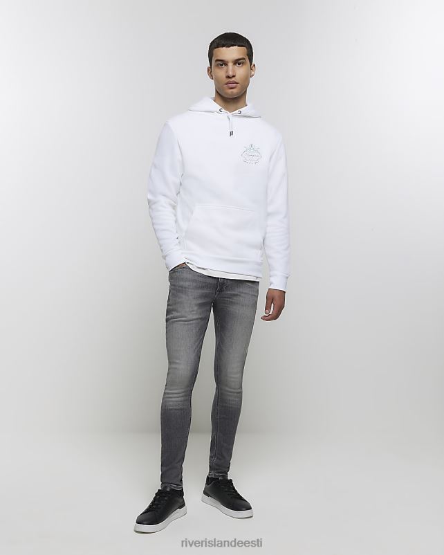 kehakate hall mehed River Island super skinny spray pleekinud teksadele 44TLL5424