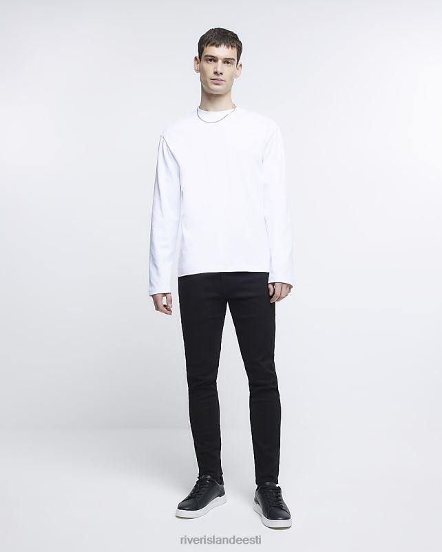 kehakate must mehed River Island kitsad teksad 44TLL2465