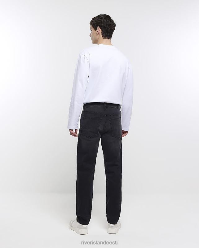 kehakate must mehed River Island kitsenevad teksapüksid 44TLL2928