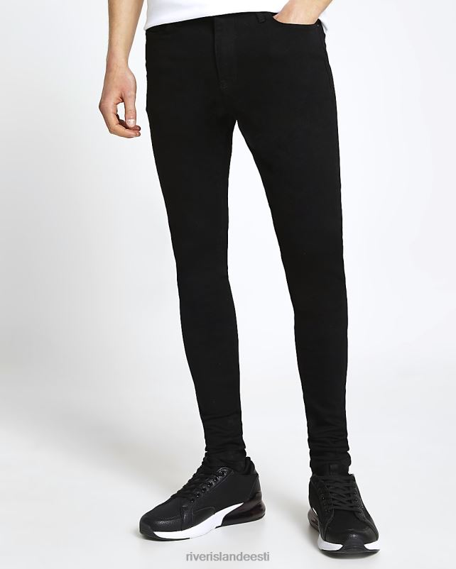 kehakate must mehed River Island pihusta ülikiiretele teksadele 44TLL2476