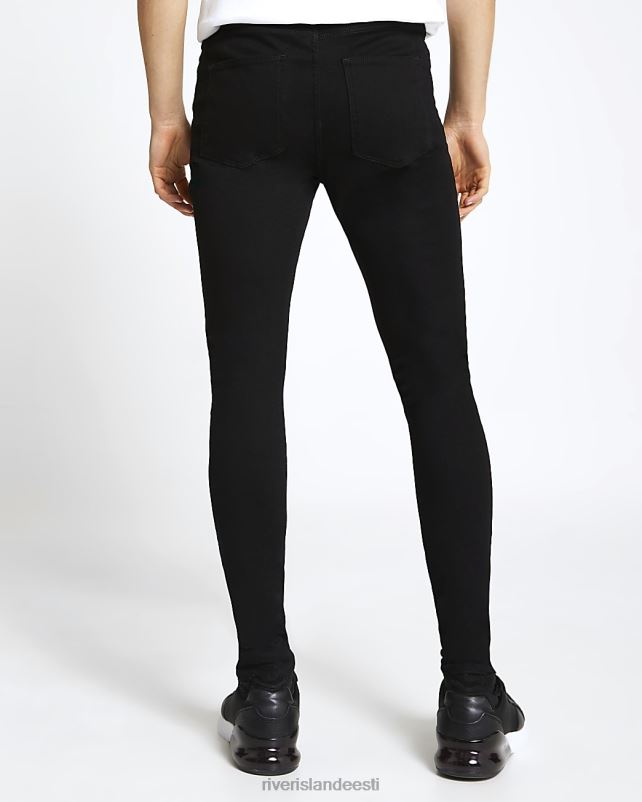 kehakate must mehed River Island pihusta ülikiiretele teksadele 44TLL2476