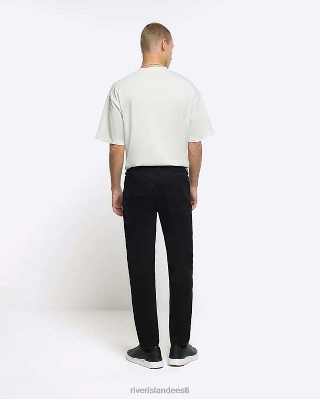 kehakate must mehed River Island slim fit teksad 44TLL2320