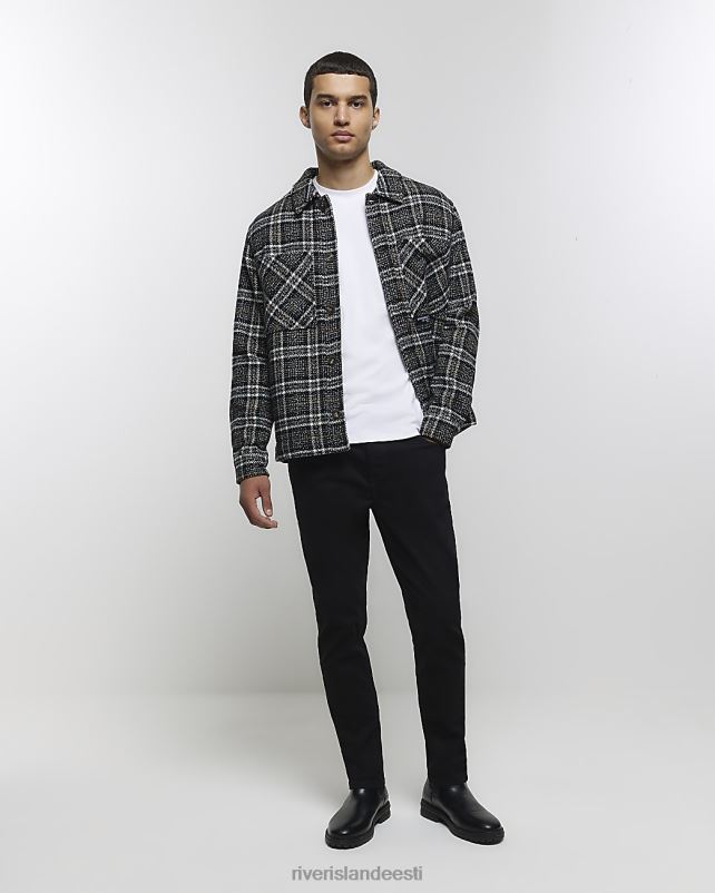 kehakate must mehed River Island slim fit teksad 44TLL2321