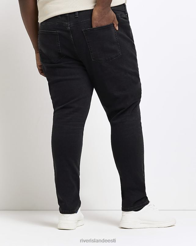 kehakate must mehed River Island suured ja kõrged slim fit teksad 44TLL3163