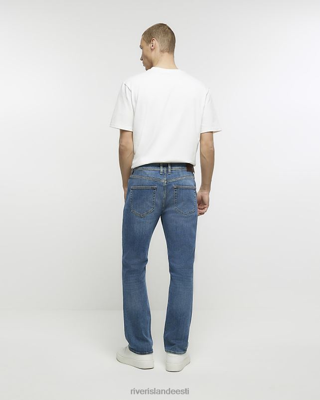 kehakate pestud siniseks mehed River Island bootcut fit teksad 44TLL3034