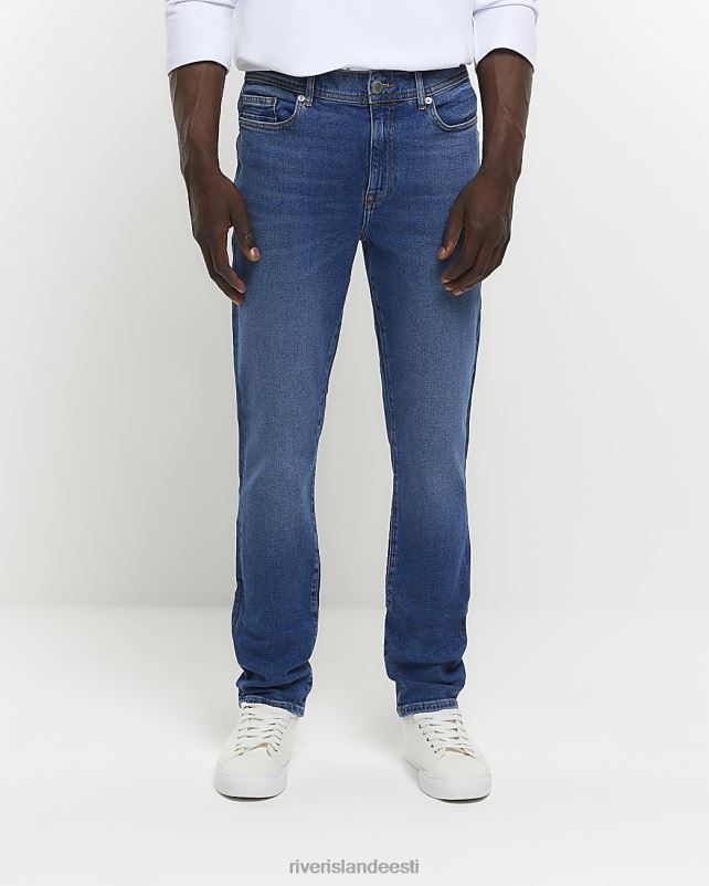 kehakate pestud tumesinine mehed River Island kitsad teksad 44TLL2470